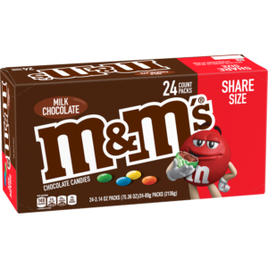 M&Ms Milk Chocolate Share Size 24ct